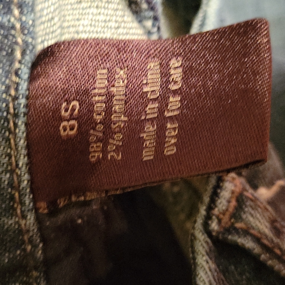 The Limited Denim 917 Trouser jean sz 8S short cotton blend medium wash wide leg - Picture 8 of 10